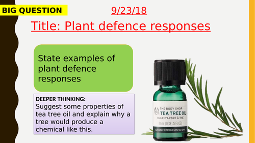 AQA new specification-Plant defence responses-B5.11