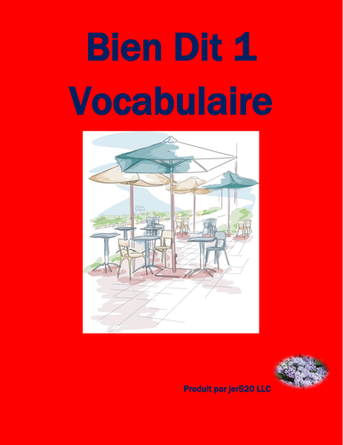Bien Dit 1 Chapitre 4 Vocabulaire List and Quizzes