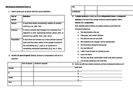 Grammar Worksheets By Isobelduncan Teaching Resources Tes