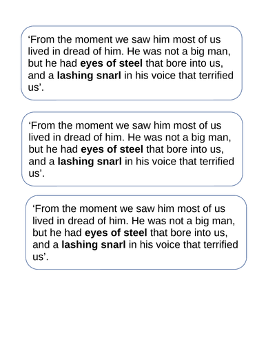 Private Peaceful - Sergeant Hanley Vs Charlie Peaceful | Teaching Resources