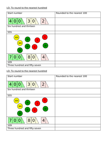 Year 4 - Rounding to the nearest hundred