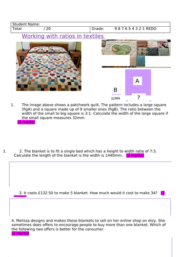 9-1 GCSE Design & Technology - Working with Maths in DT - Ratios ...