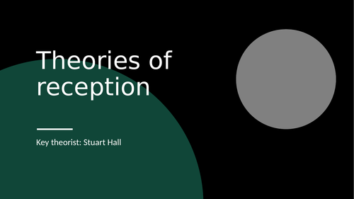Stuart Hall Reception Audience Theory Media | Teaching Resources