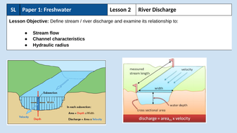 A-Level - Rivers: Lesson 2: River Discharge | Teaching Resources