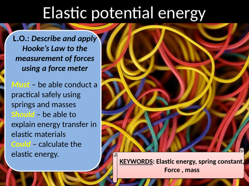 Elastic energy Outstanding lesson | Teaching Resources
