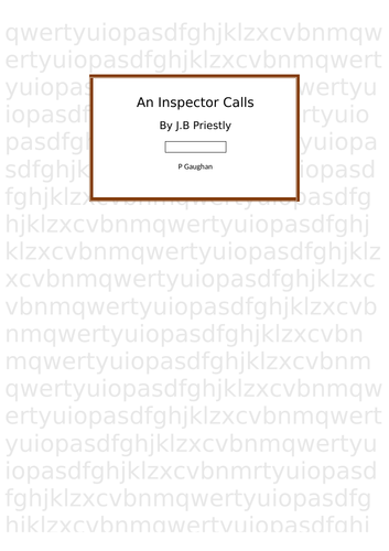 An Inspector Calls Critical Essay Writing Pack