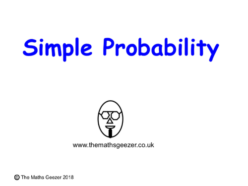 Simple Probability (ppt) | Teaching Resources