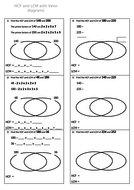 Hcf And Lcm Venn Diagrams 3 Numbers Hcf Lcm Mme