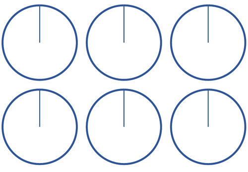 6 Blank Pie Charts for printing | Teaching Resources