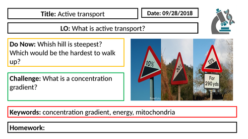 AQA GCSE Biology New Specification - B1 Active Transport