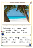 describing settings prompt support worksheets year 4 ks2