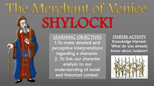 The Merchant of Venice - Shylock!