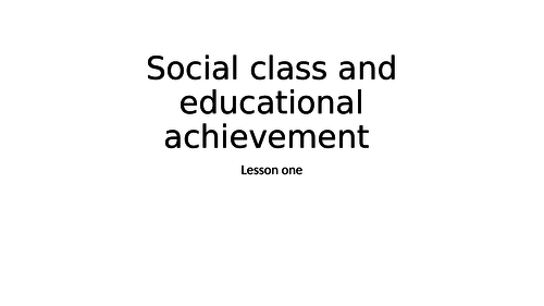 Education and Achievement | Teaching Resources