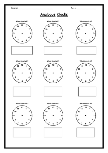 TIME - Draw the hands or write the time