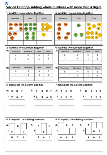 White Rose Maths - Year 5 - Addition of whole numbers with more than 4 ...