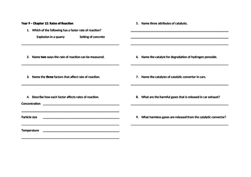 Cambridge Science Checkpoint 3 Worksheets | Teaching Resources