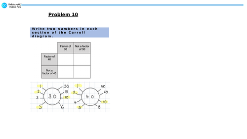 White Rose Year 6 Block 2 Four Operations - Common Factors