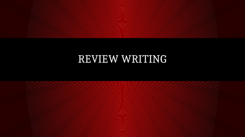 Review Writing Mini-Unit