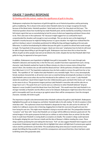 Macbeth essay example picture