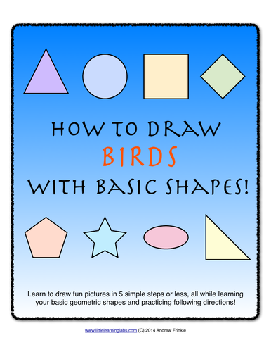 How To Draw With Basic Shapes Book Birds Teaching Resources