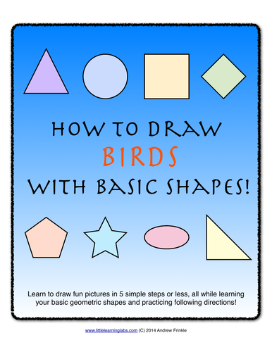 How to Draw with Basic Shapes Book - Birds | Teaching Resources