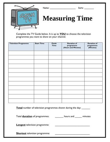 Gosh TV - Measuring Time!