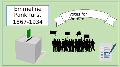 Emmeline Pankhurst Presentation - Suffragette - Women's History Month ...