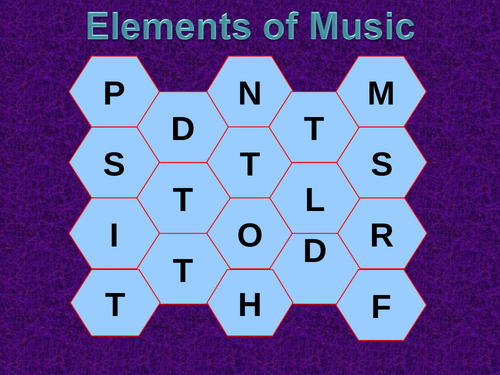 KS3 Blockbusters Starter - Elements of Music | Teaching Resources