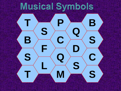 KS3 Blockbusters Starter - Musical Symbols | Teaching Resources