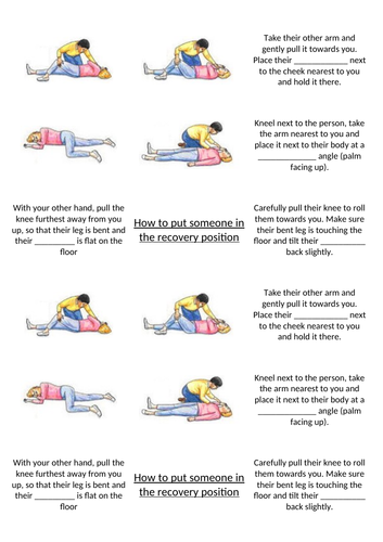 Pshe First Aid Recovery Position Teaching Resources