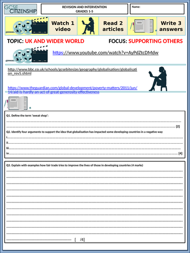Life in Modern Britain - GCSE Citizenship Revision | Teaching Resources