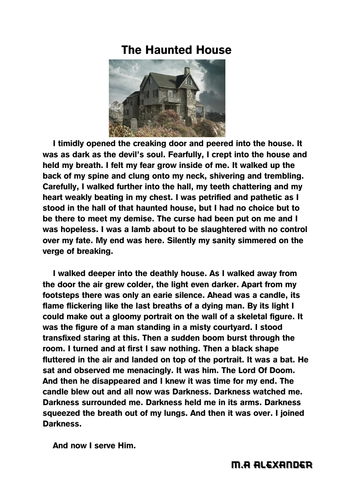 Haunted House Setting Description