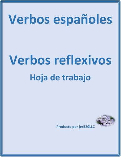 Verbos reflexivos (Spanish Reflexive Verbs) Worksheet 1