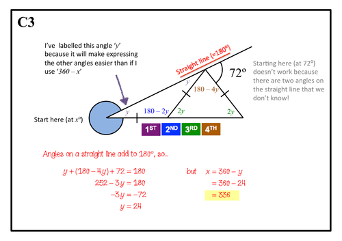 angles in triangles problem solving tes