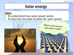 Solar energy / Solar power | Teaching Resources