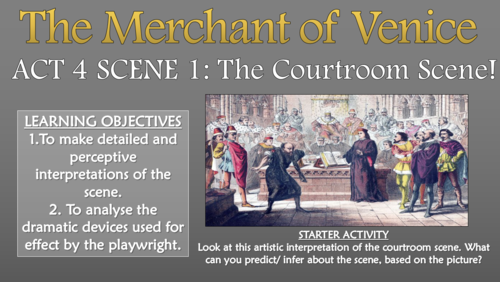 merchant of venice court scene essay