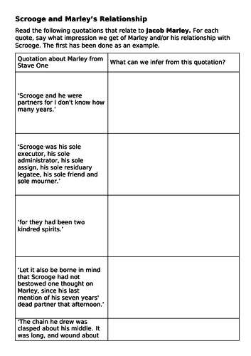 A Christmas Carol: Stave One | Teaching Resources