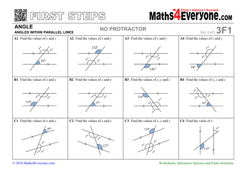 angles-in-parallel-lines-worksheets-with-answers-teaching-resources