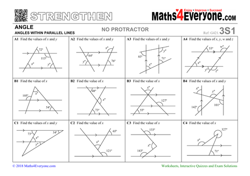 angles-in-parallel-lines-worksheets-with-answers-teaching-resources