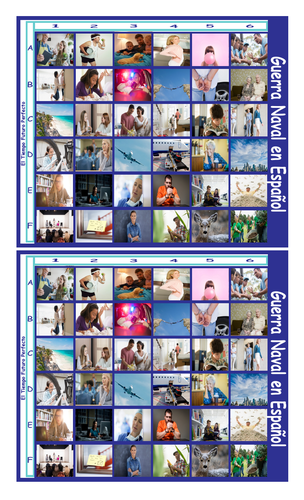 Future Perfect Tense Spanish Legal Size Photo Battleship Game 