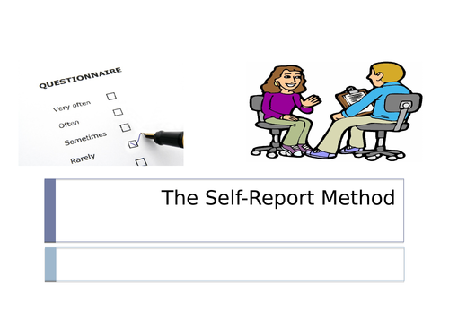 research psychologists often work with self report data