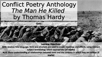 thomas hardy the man he killed meaning