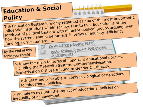 project topics on educational policies