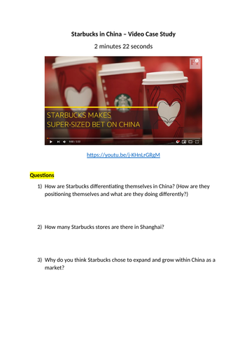 starbucks in china case study