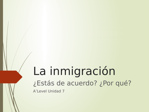 La inmigración, ¿estás de acuerdo?