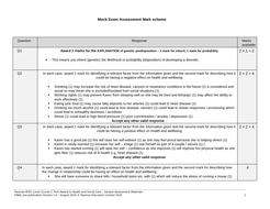 mock exam scheme mark docx btec award tech level social care unique health paper original kb