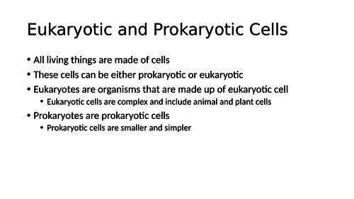 AQA GCSE Biology (9-1) B1 Revision PowerPoints with Activities and Answers