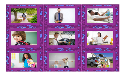 Past Simple Tense with Used To Legal Size Photo Card Game | Teaching ...