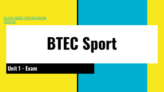 Revision BTEC Sport Unit 1 | Teaching Resources