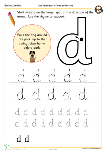 Letter formation worksheets (not cursive) A-Z lower & uppercase EYFS ...